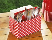 Picnic party cutlery holder