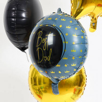 Vorschau: Eleganter Best Dad Folienballon 45cm