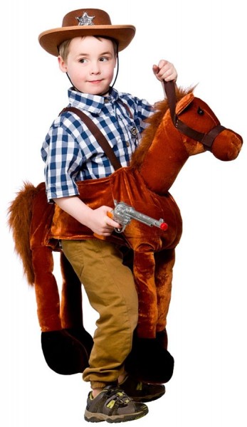Lustiges Pferd-Reiter Kostüm Für Kinder