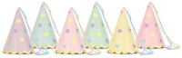6 party hats Starry Magic