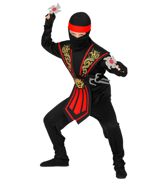 Rotes Ninja Kostüm Hachiko für Kinder 3