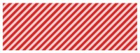 Oversigt: Stribet indpakningspapir rød og hvid 2m x 70cm