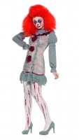 Widok: Odrapany kostium klauna z horroru dla kobiet