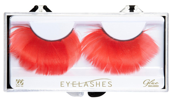Long spring lashes red