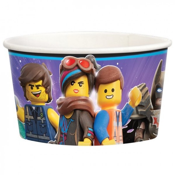 8 LEGO Movie 2 ice cream cups 280ml