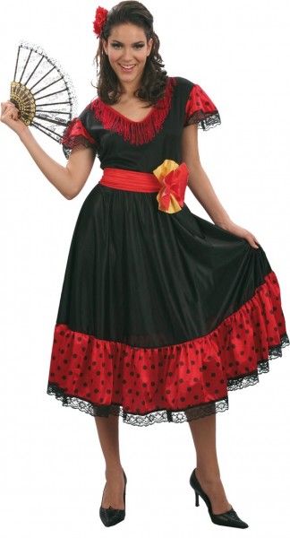 Disfraz de bailarina de flamenco Marina para mujer