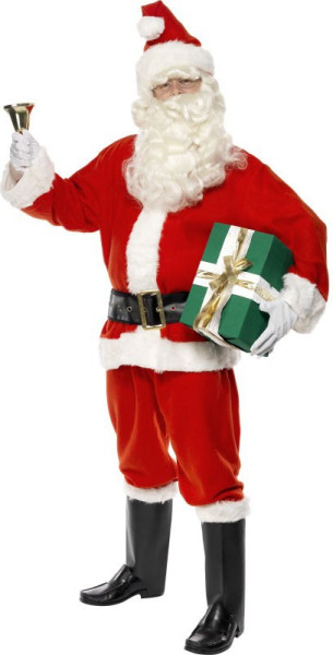 Santa Claus Premium kostuum 6 stuks