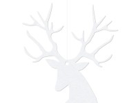 Vista previa: 10 renos decorativos colgantes 14cm