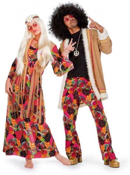 Psychedelic hippie party men costume 3
