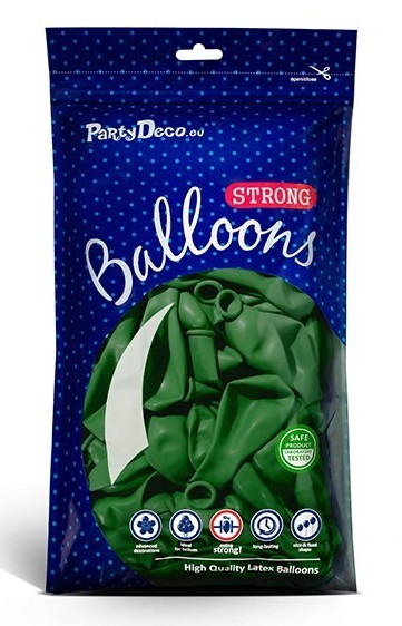 100 Ballons Pastell Smaragdgrün 27cm 2