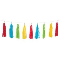 Preview: Colorful tassels pennant chain Venezia 274cm