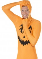 Preview: Full body pumpkin suit for adults orange
