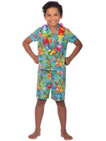 Disfraz de Hawaii de 3 piezas para niño