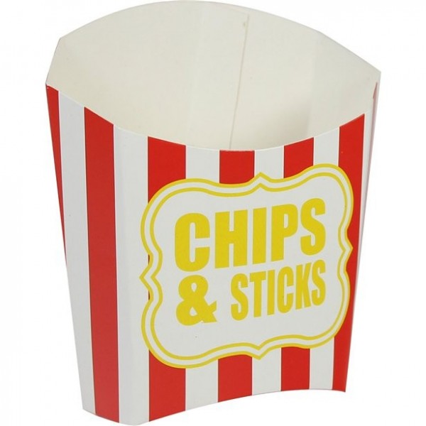 Chips box red and white