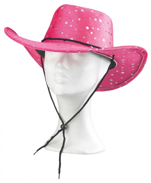 Glitter Cowgirl Hat Bachelorette Pink