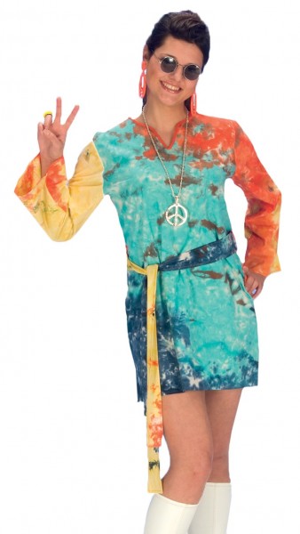 Hippie jaren 70 tuniek met riem