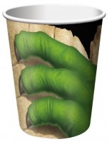 8 cave dinosaur paper cups 256ml