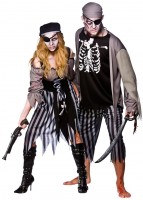 Oversigt: Undead pirat zombie kostume