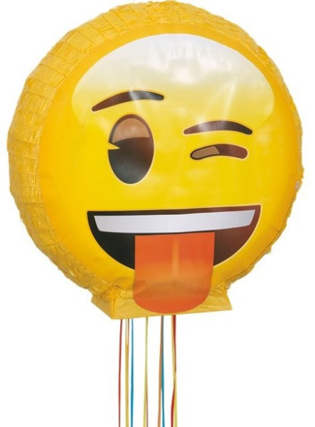 Fräck Emoji tågpinata 40 x 41cm