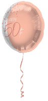 Rosy Blush 50th Birthday Folienballon 45cm
