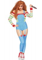 Oversigt: Funky killer doll kostume deluxe