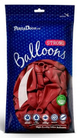 10 party star balloons red 27cm