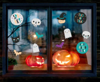 Preview: 12 Trick or Treat window stickers
