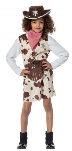 Sheriff cowgirl child costume