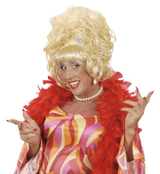 Peluca drag queen rubia