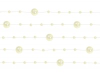 Preview: 5 pearl garlands Sissi cream 1.3m