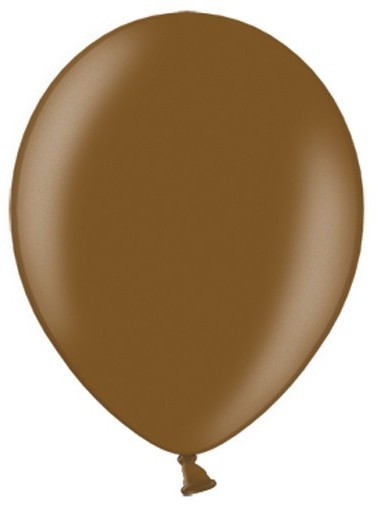 20 globos metalizados Partystar marrón 30cm