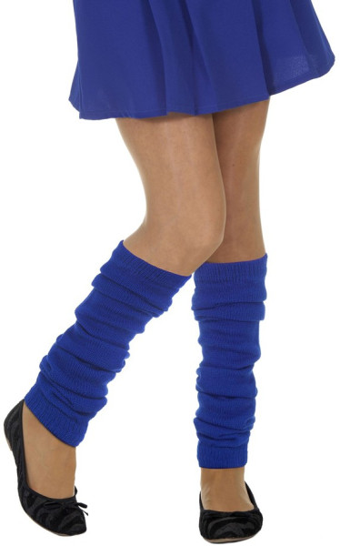 Tight leg warmers in blue