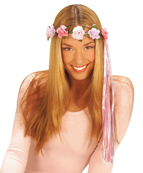 Süßer Blumenhaarkranz Mit Haarbändern