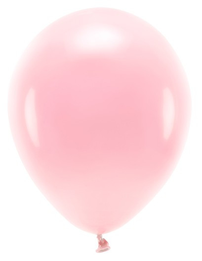 100 eco globos rosa pastel 26cm