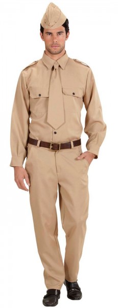 Plain colored soldier costume for men