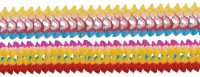 Zestaw kolorowych girland 4-częściowy o wymiarach 8 x 200 cm