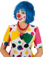 Oversigt: Clown Wiggle Wig Blue Anton