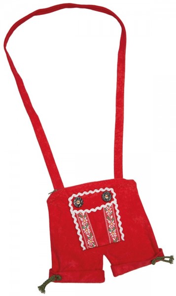 Rote Lederhosen Trachtentasche