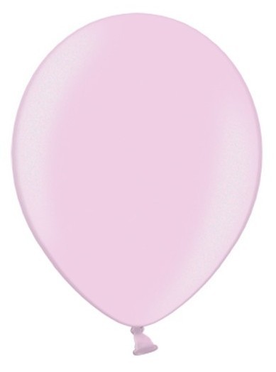 100 globos de látex rosa metalizado 13cm