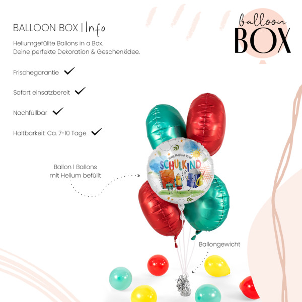 Heliumballon in der Box Backpacks and Books 3
