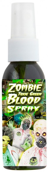 Grönt sprayblod för zombies