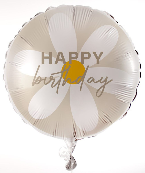 Little Flower birthday foil balloon