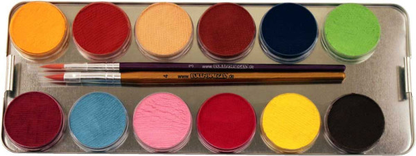 Make-Up Palette Mit 24 Farben Und 3 Pinseln 2