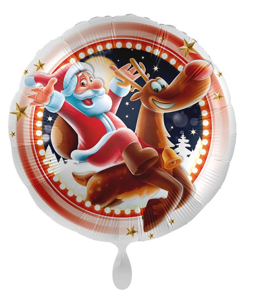 Happy Santa Christmas folieballong 71cm