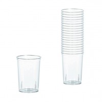 Transparent plastic shot glasses 42ml