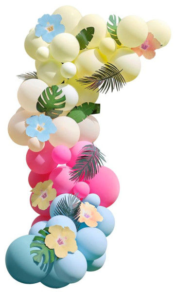 Tropikalna girlanda z balonów ciepła 70 sztuk