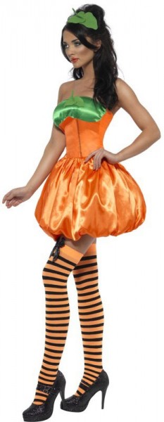 Seductive pumpkin princess ladies costume 3