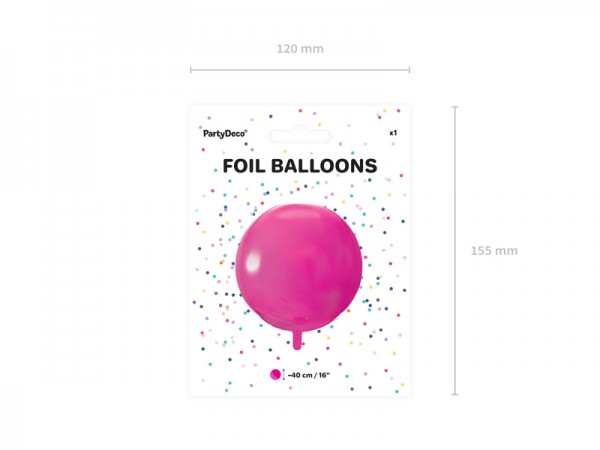 Ball balloon party over fuchsia 40cm 4
