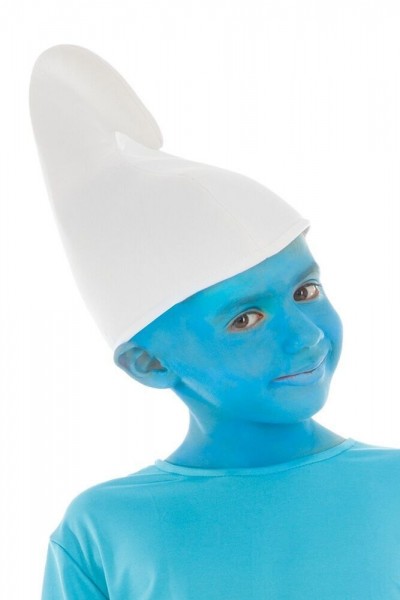 White Smurf kids hat