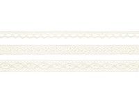 Vorschau: 1,5m Vintage Spitzenband Marie creme 3er Set